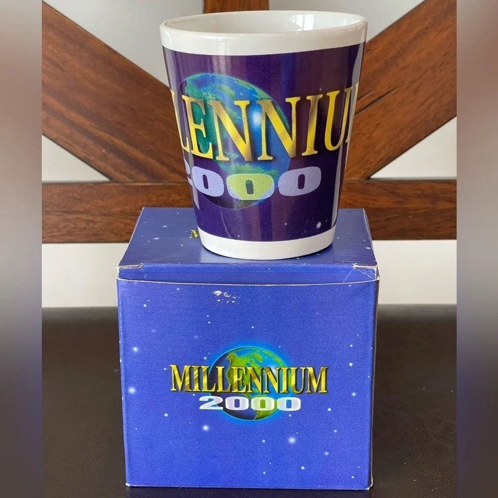 Millennium 2000 mug with box coffee Y2K tea  new in box vintage generation Z